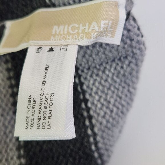 Michael Michael Kors Two Tone Gray Striped Beanie Unisex One Size - Picture 5 of 5